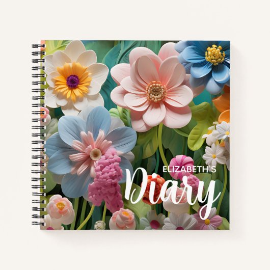 Journal des fleurs pastel (Devant)