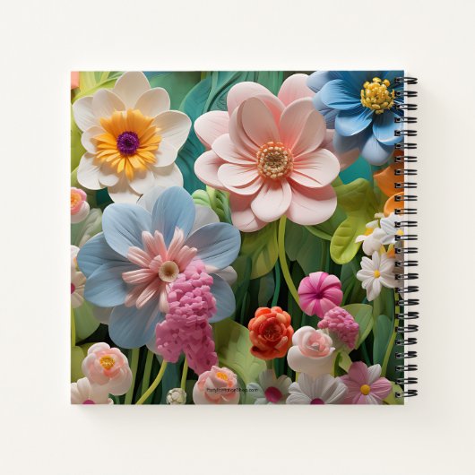 Journal des fleurs pastel (Dos)