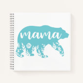 Journal des fleurs turquoise de Mama Bear (Devant)
