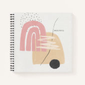 Journal des formes blanches roses géométriques Abs (Devant)