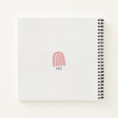 Journal des formes blanches roses géométriques Abs (Dos)