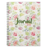 Journal des motifs floraux de style vintage (Devant)