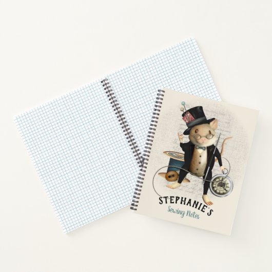 Journal des notes de couture de souris victorienne (Intérieur)