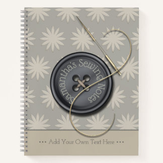 Journal des notes de couture du bouton It