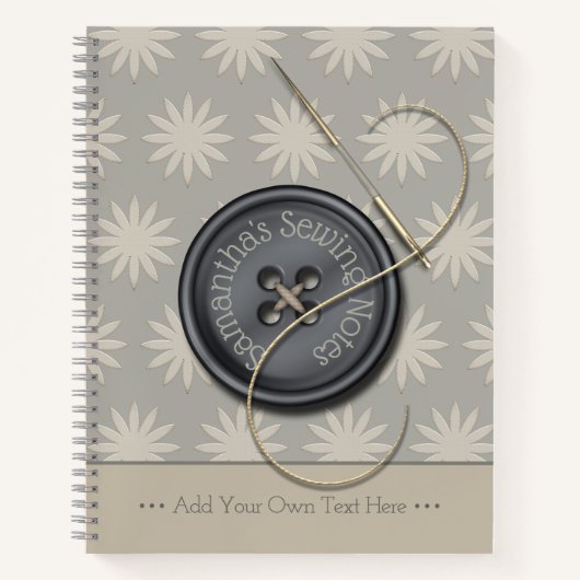 Journal des notes de couture du bouton It (Devant)