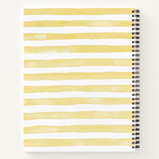 Journal des notes de thérapie Fleur sauvage jaune (Dos)