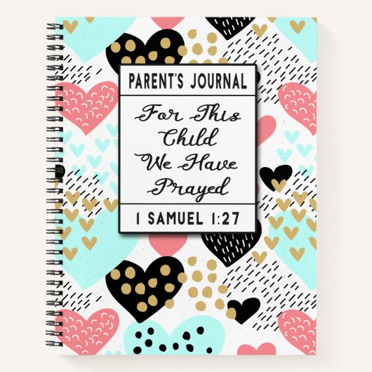 Journal des parents pour cet enfant Nous avons pri (Devant)