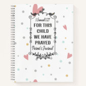 Journal des parents pour cet enfant Nous avons pri (Devant)