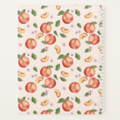 Journal des pêches et fleurs d'aquarelle botanique (Dos)