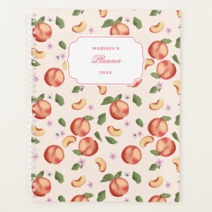 Journal des pêches et fleurs d'aquarelle botanique