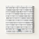 Journal des puces de numéros binaires blancs noirs (Dos)