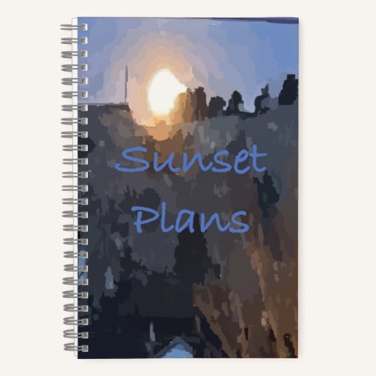 Journal des puces des plans de coucher du soleil (Recto)