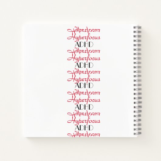 Journal des puces hyperfocalisées ADHD (Dos)