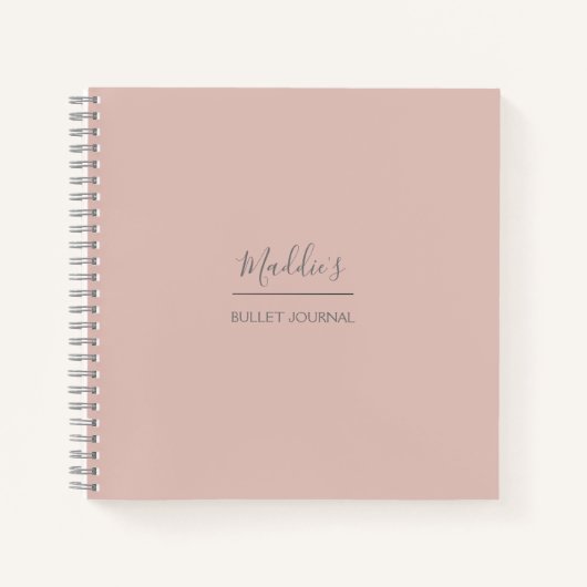 Journal des puces personnalisées | Blush | pointil (Devant)