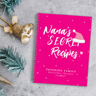 Journal des recettes familiales de Noël moderne