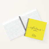 Journal des réflexions personnalisées Jaune Blade (Intérieur)