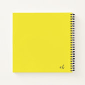 Journal des réflexions personnalisées Jaune Blade (Dos)