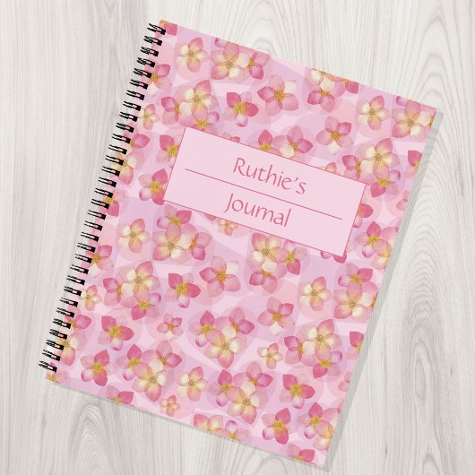 Journal des roses et des coeurs roses douces