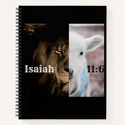 Journal des verse de la Bible Lion et Lamb (Devant)