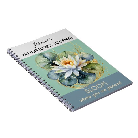 Journal d'état mental personnalisé Lily verte (Côté Droit)