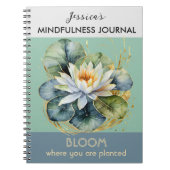 Journal d'état mental personnalisé Lily verte (Devant)