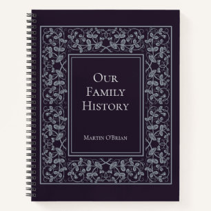 Journal d'historique familial élégant personnali