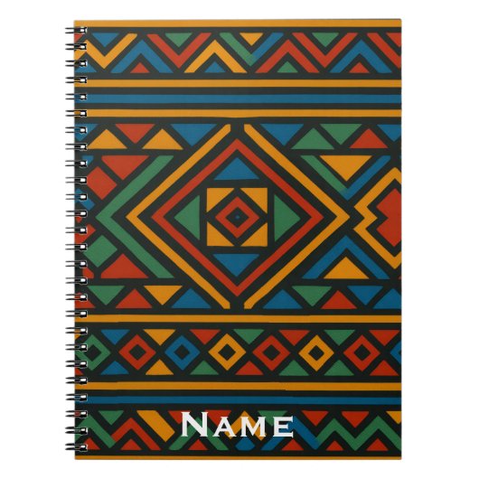 Journal d'impression Ndebele africain (Devant)