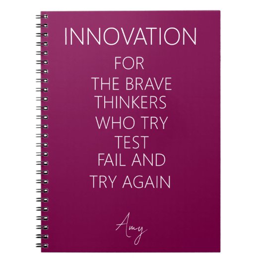Journal d'innovation pour l'événement de l'entrepr (Devant)