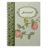 Journal d'inséparable et de carnet de pêches (Devant)