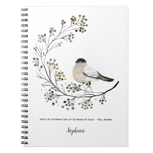 Journal d'inspiration aux baies et brindilles d'oi (Devant)