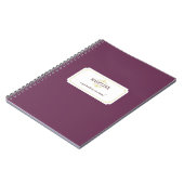 Journal d'inspiration vert violet simple (Côté gauche)