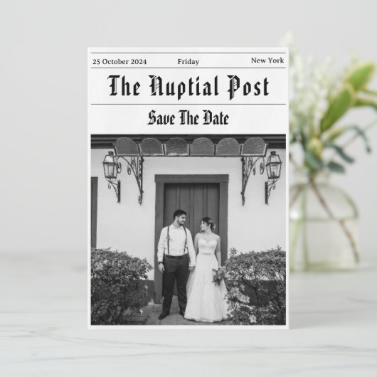 journal drôle enregistrer les dates invitation (Debout devant)