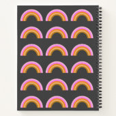 Journal du camp d'été personnalisé Pink Rainbow  (Dos)