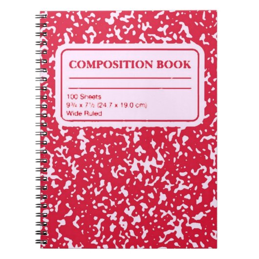 Journal du Carnet de composition rouge (Devant)