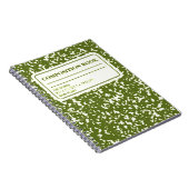 Journal du Carnet de composition verte (Côté Droit)