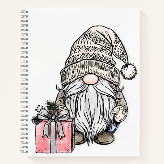 Journal du Gnome de Noël avec Cadeau (Devant)
