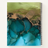 Journal du logo turquoise Green Black Gold do-it-y (Dos)