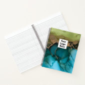 Journal du logo turquoise Green Black Gold do-it-y (Intérieur)