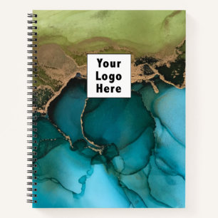 Journal du logo turquoise Green Black Gold do-it-y