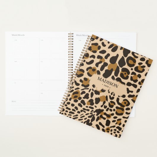 Journal du Motif du Poster de animal Leopard perso (Devant avec enveloppe)