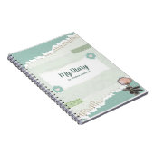 Journal du papier déchiré vert et blanc (Côté Droit)