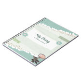 Journal du papier déchiré vert et blanc (Côté gauche)