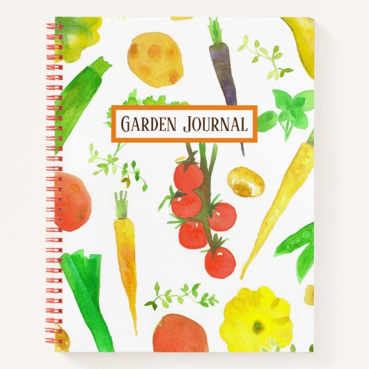 Journal du planificateur du journal des légumes (Devant)