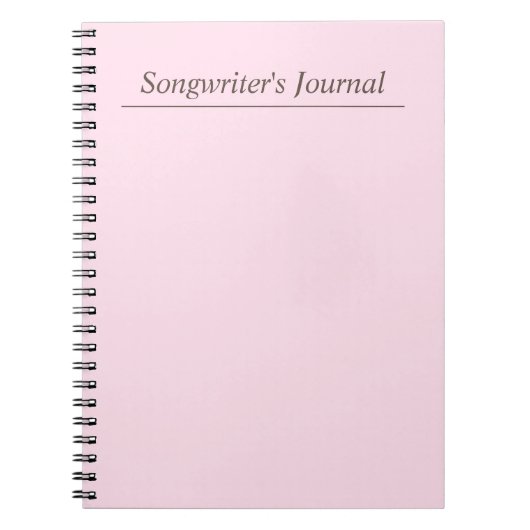 Journal du scénariste Pastel personnalisable (Devant)