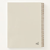 Journal élégant beige Reflections Notebook (Dos)