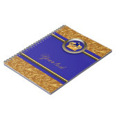 Journal élégant de conte de fée avec couronne bleu (Côté gauche)