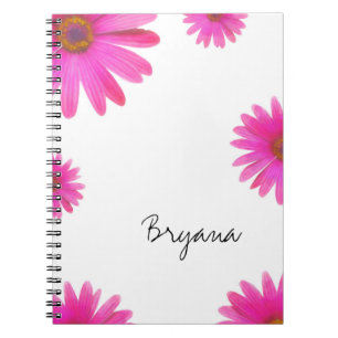 Journal Élégant et Chic à Marguerites Roses