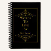 Journal élégant personnalisé pour devis (Recto)