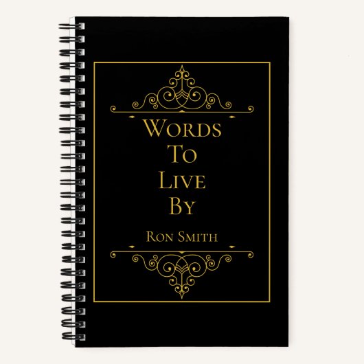 Journal élégant personnalisé pour devis (Recto)