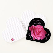 Journal élégant Saint-Valentin rose rose noire (Intérieur)